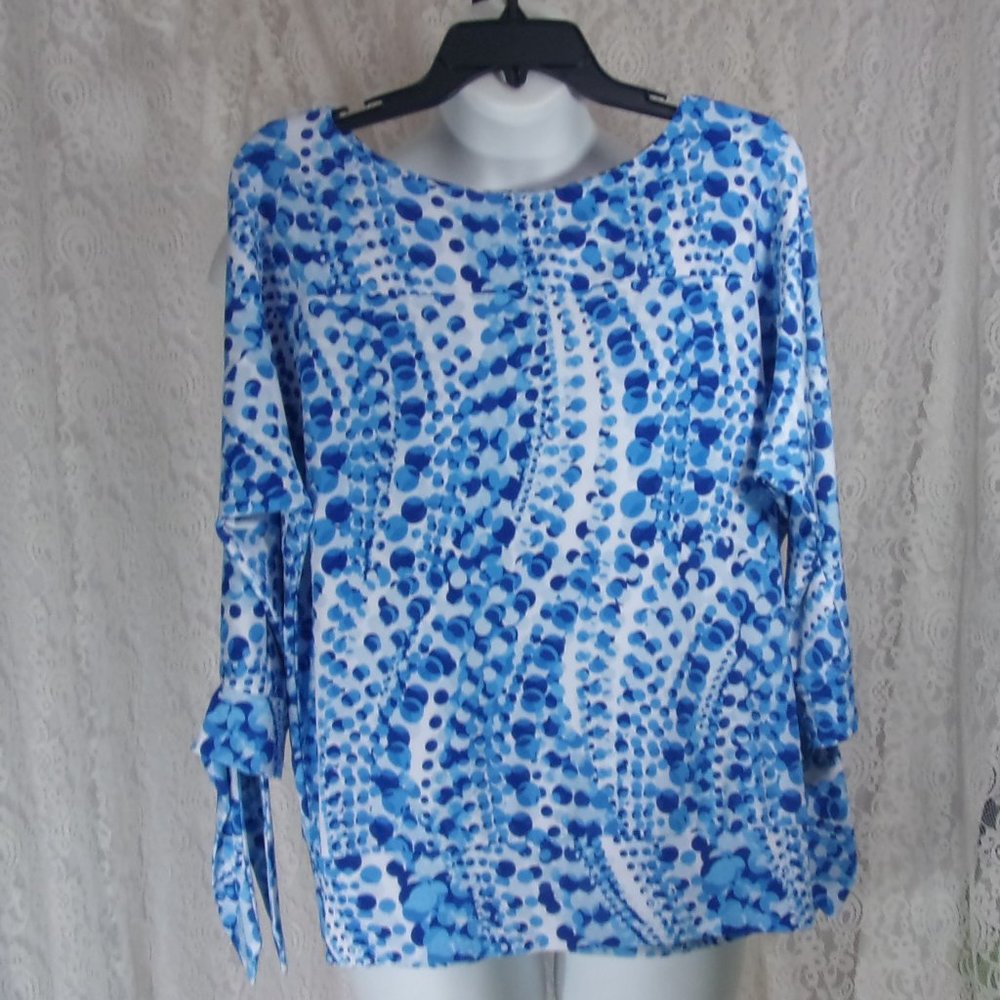 The Limited 'top Blouse Blue and White NWOT